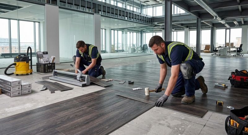 Our team working on Flooring Service projects in Pataskala, OH