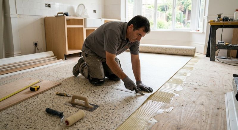 Linoleum Floor Installation in Dublin, OH