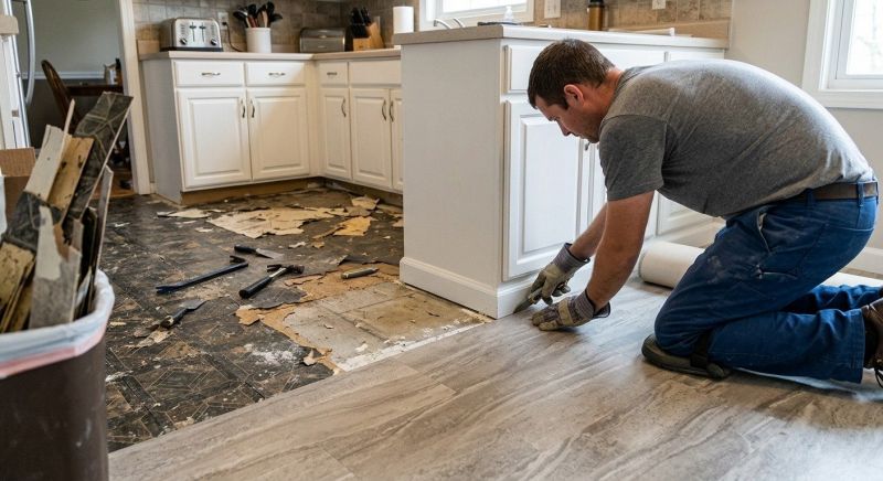 Linoleum Floor Installation in Lancaster, OH