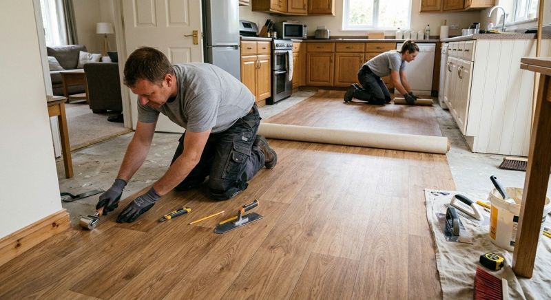 Linoleum Floor Installation in Pataskala, OH