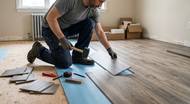 Linoleum Floor Installation in Sparta, OH