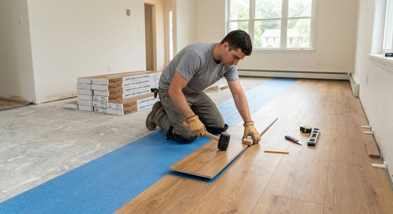 Luxury Vinyl Tile Installation in Centerburg, OH