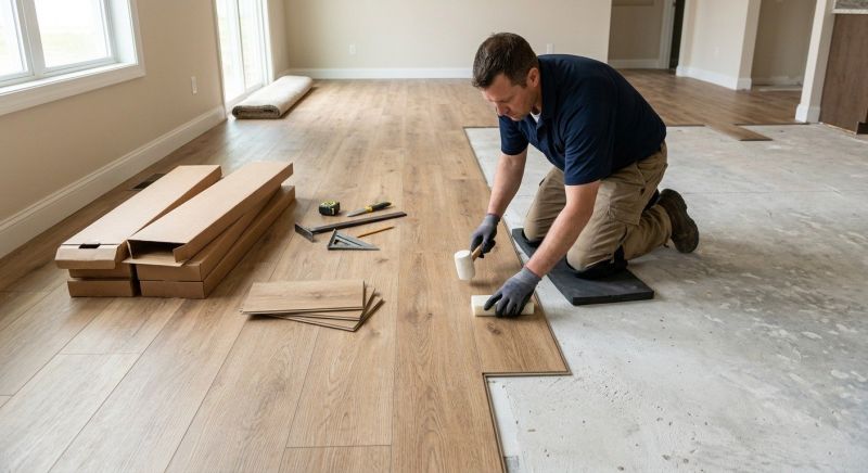 Luxury Vinyl Tile Installation in Utica, OH