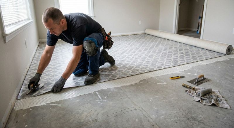 Sheet Flooring Installation in Carroll, OH