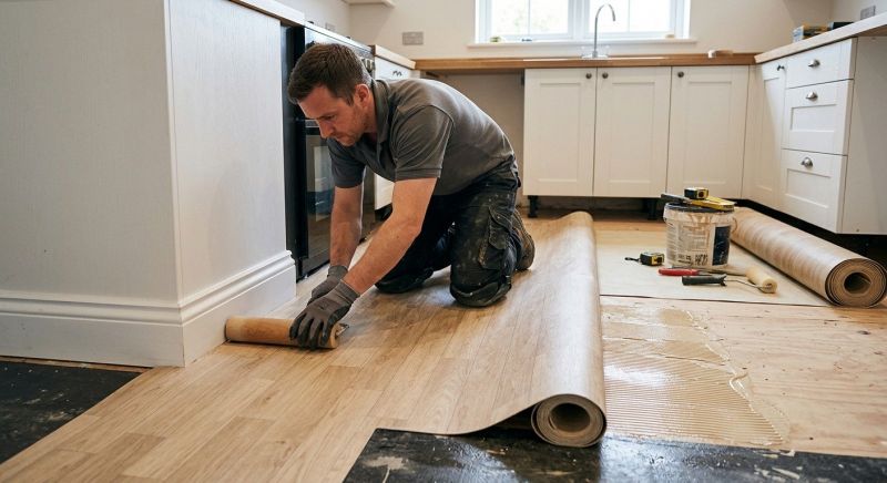 Sheet Linoleum Installation in Columbus, OH