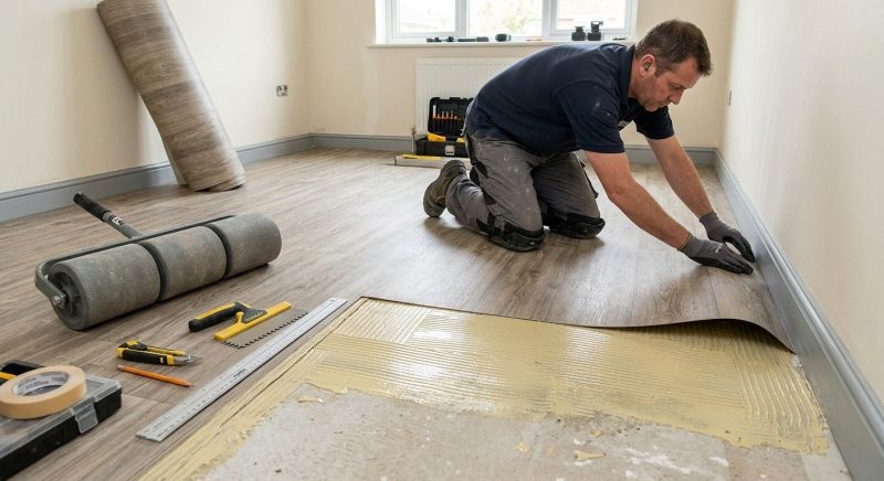 Sheet Linoleum Installation in Columbus, OH