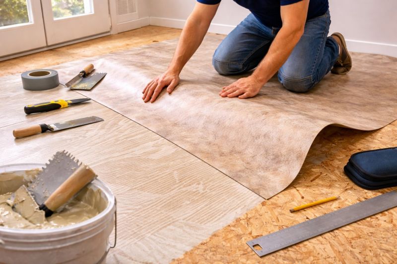 Sheet Vinyl Installation in Johnstown, OH